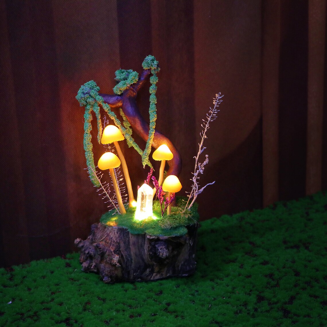 Crystal Forest Mushroom Lamp