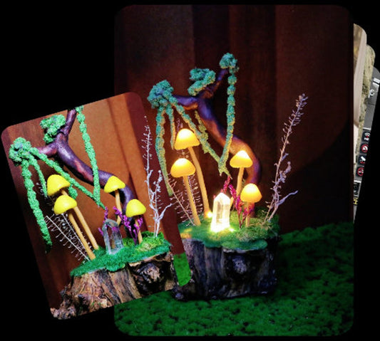 Crystal Forest Mushroom Lamp