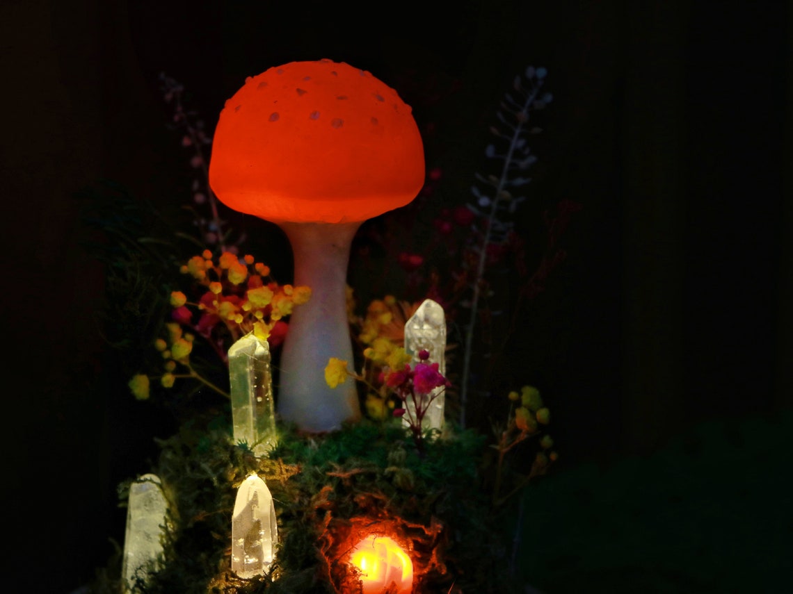 Crystal Mushroom Led Light