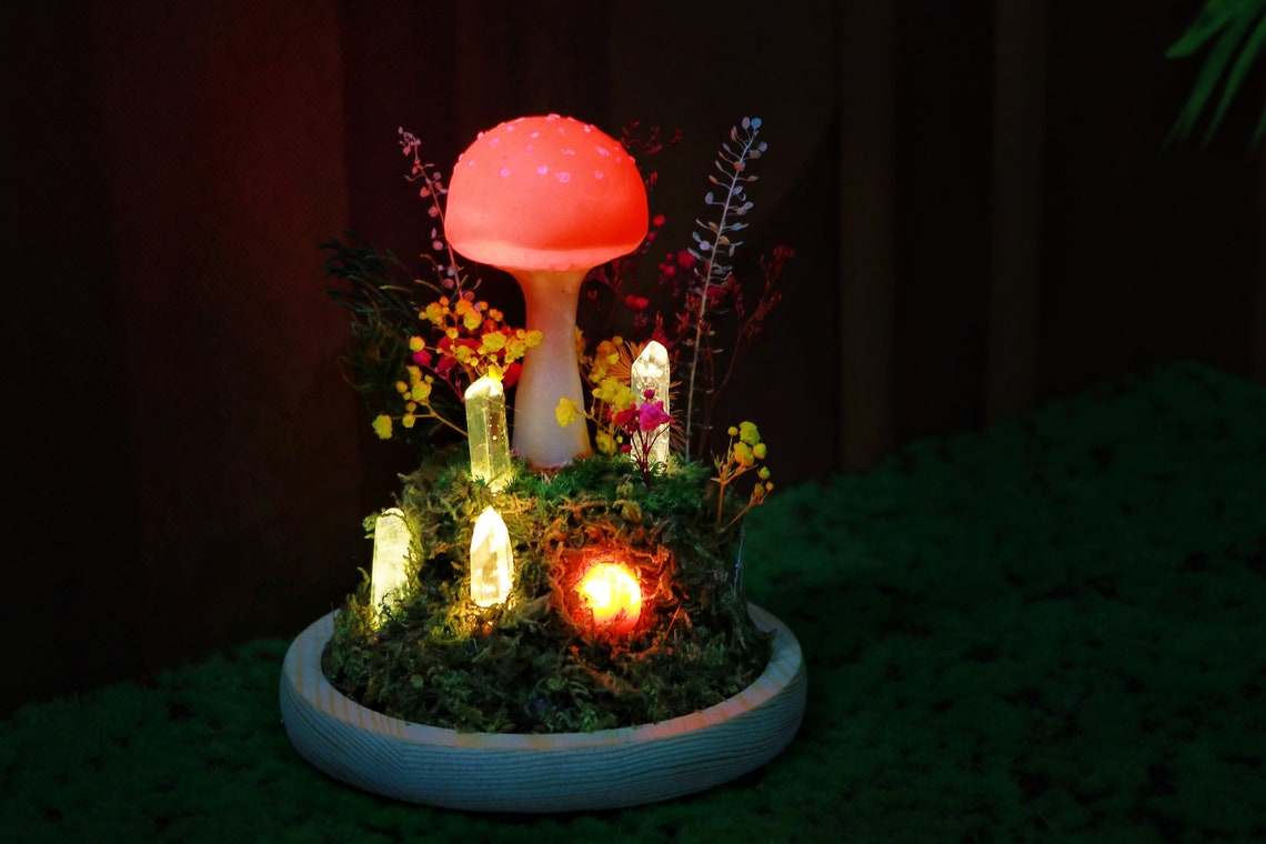 Crystal Mushroom Led Light