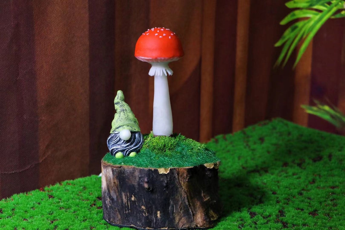 Gnome Elf Mushroom Night Light