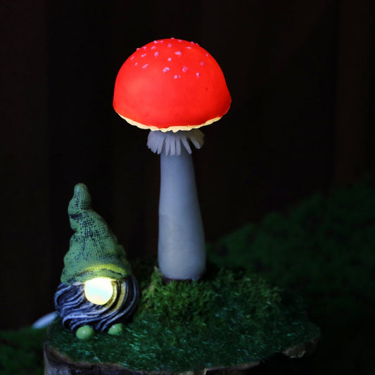 Gnome Elf Mushroom Night Light