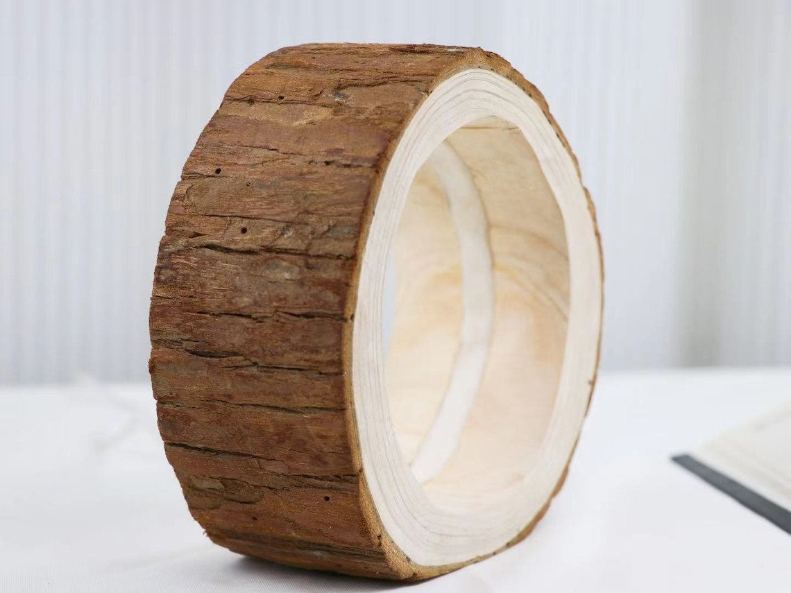 Round Log Night Light