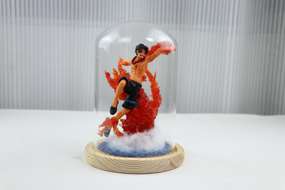 One Piece Fire Fist Ace Anime Figure Night Light