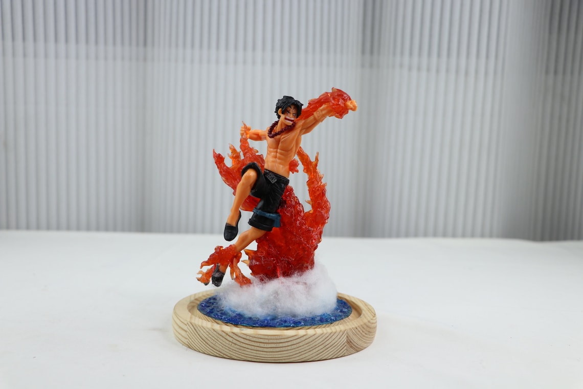 One Piece Fire Fist Ace Anime Figure Night Light