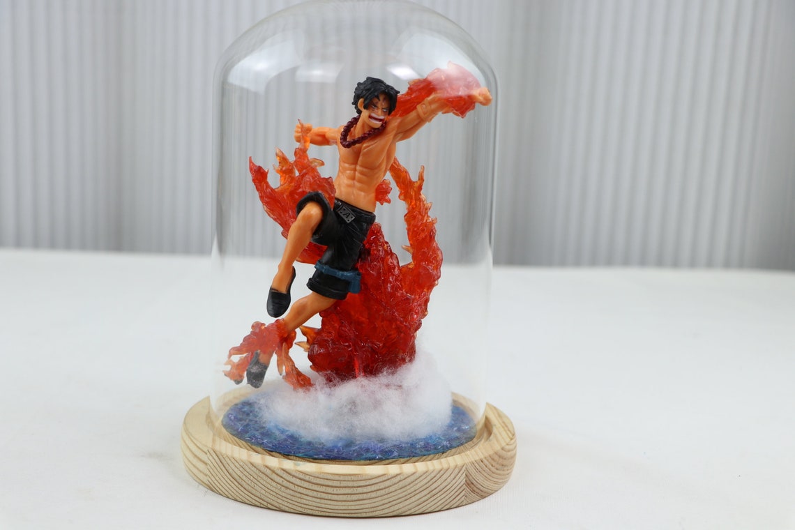 One Piece Fire Fist Ace Anime Figure Night Light