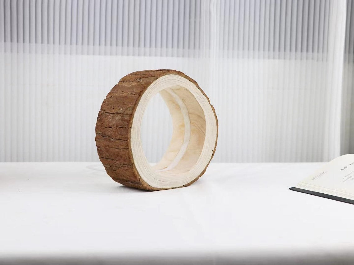 Round Log Night Light