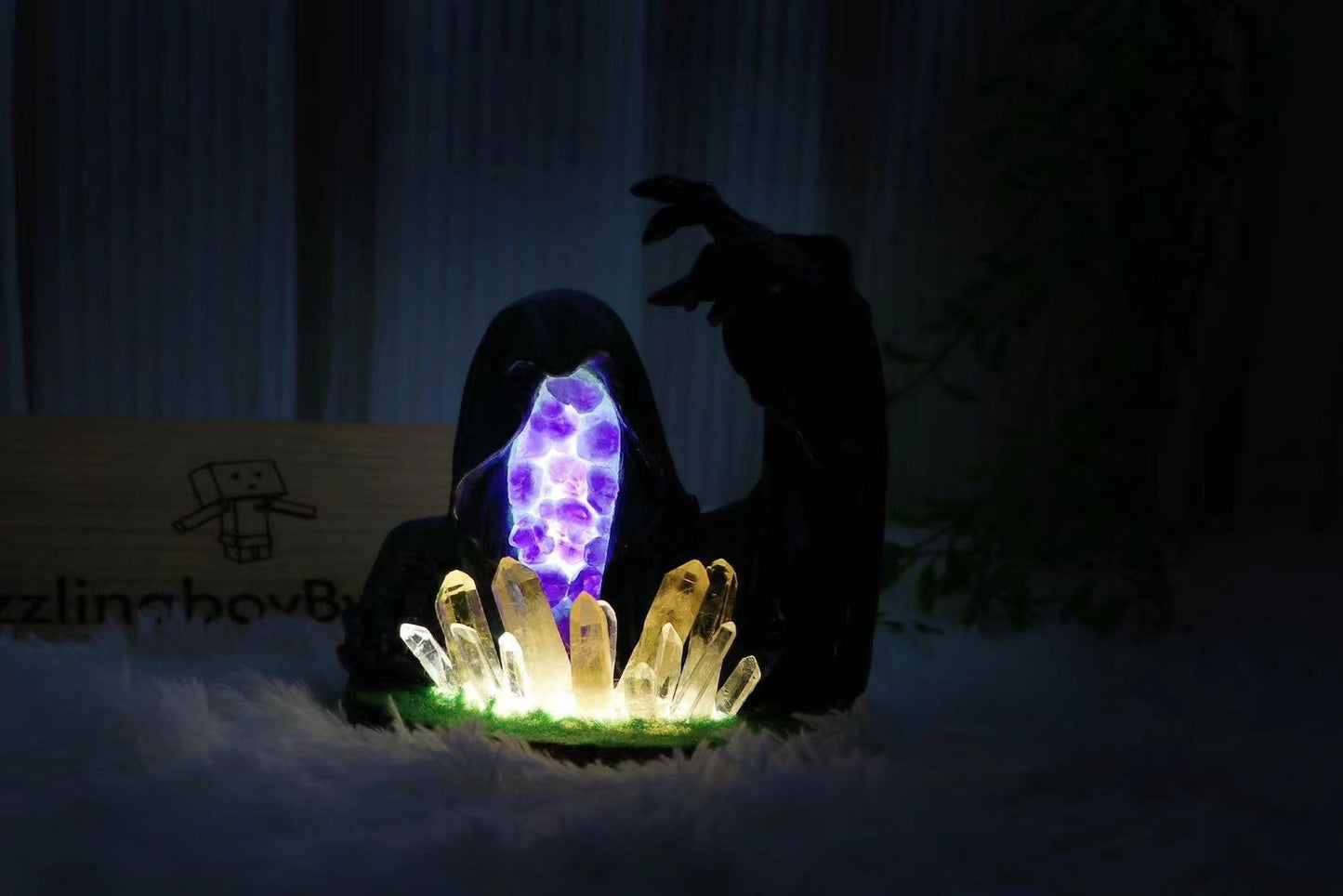 Black Robe Death Crystal Nazgul Lamp