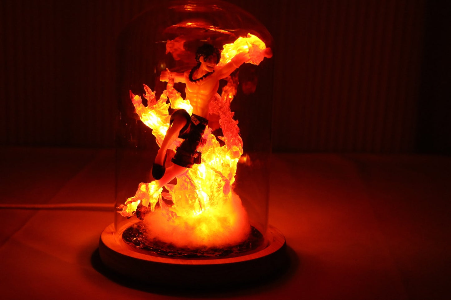 One Piece Fire Fist Ace Anime Figure Night Light