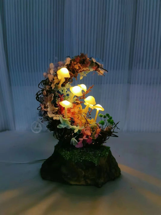 Tree Vine Moon Mushroom Lamp