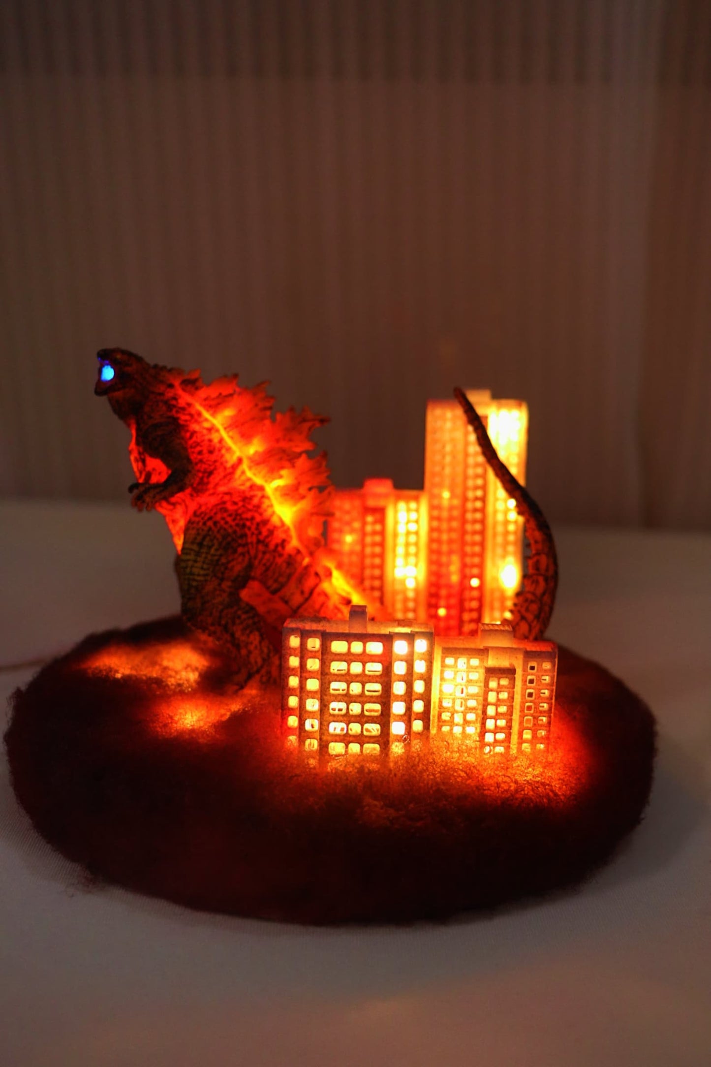 Red Lotus Godzilla Atomic Breathing Monster Lamp