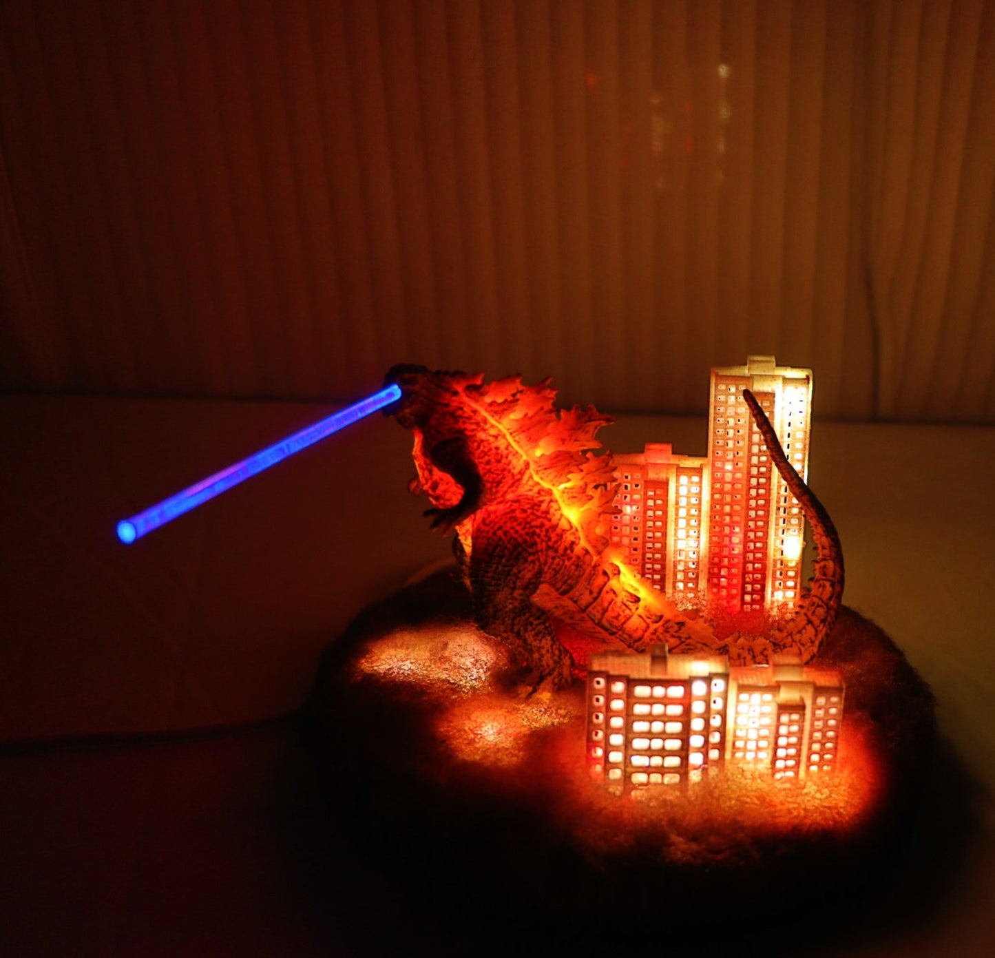 Red Lotus Godzilla Atomic Breathing Monster Lamp