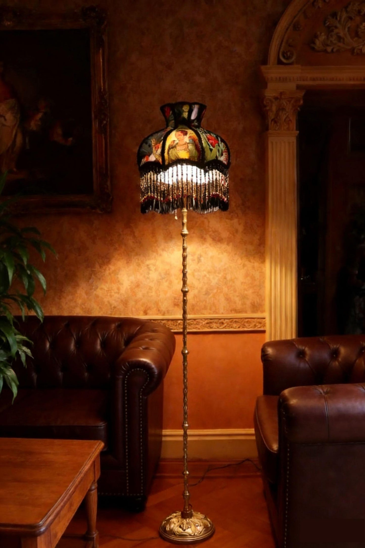 Frida Kahlo Vintage Tassel Floor Lamp