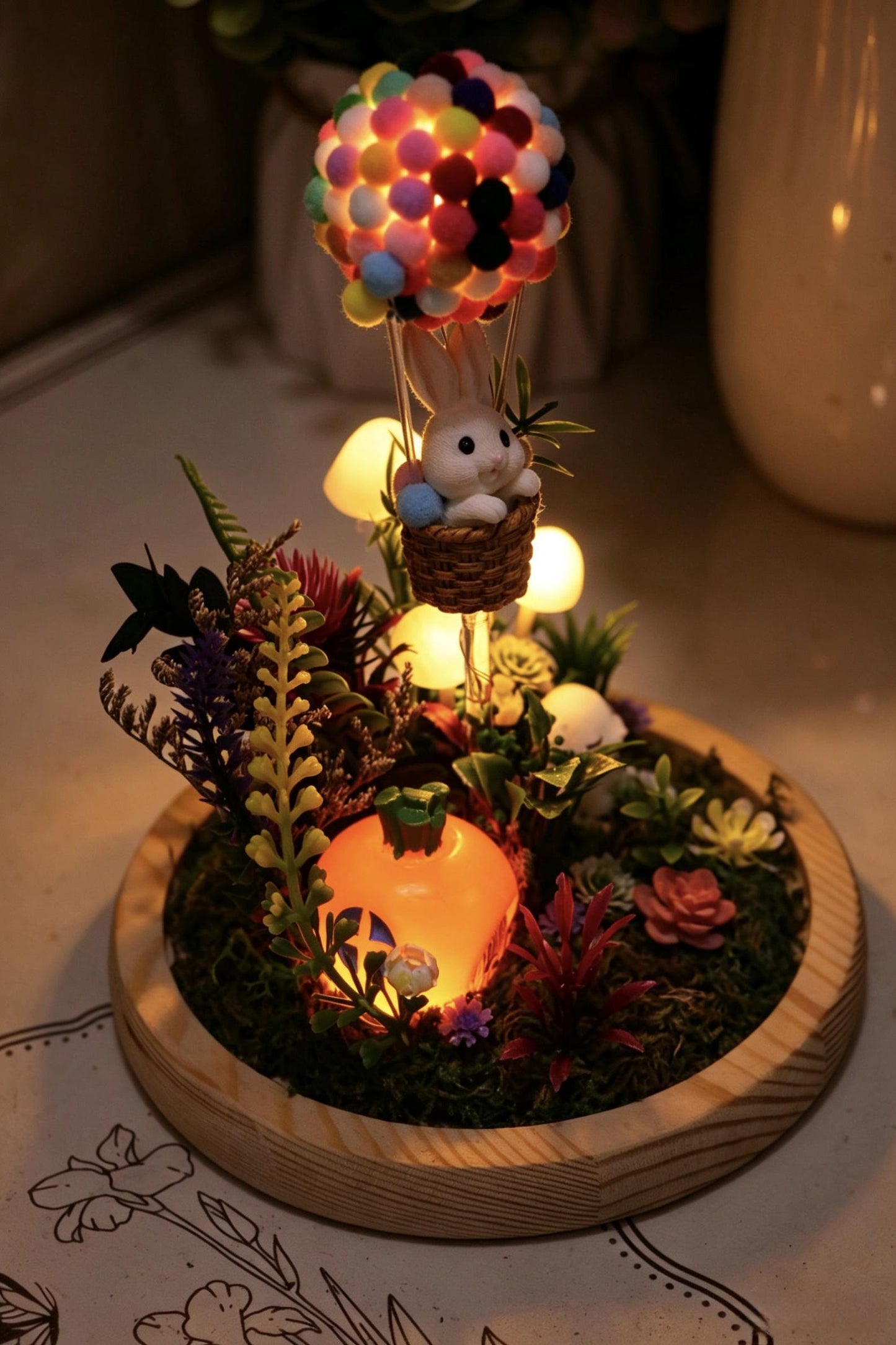 田園プリンセスゴーストクリスタルマッシュルーム誕生日ギフト