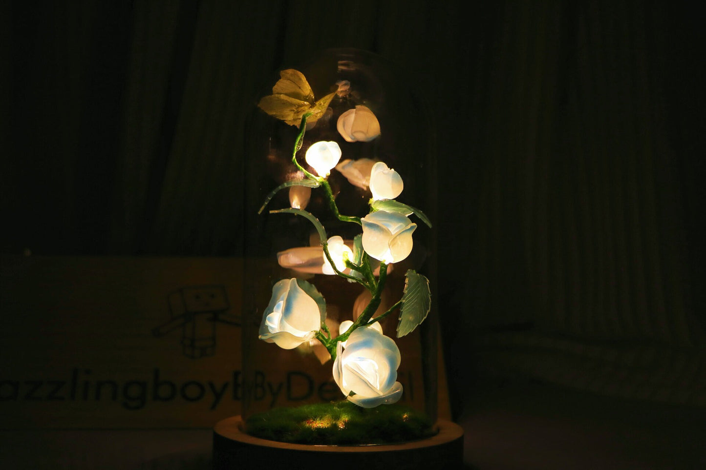 Blue Rose Night Light