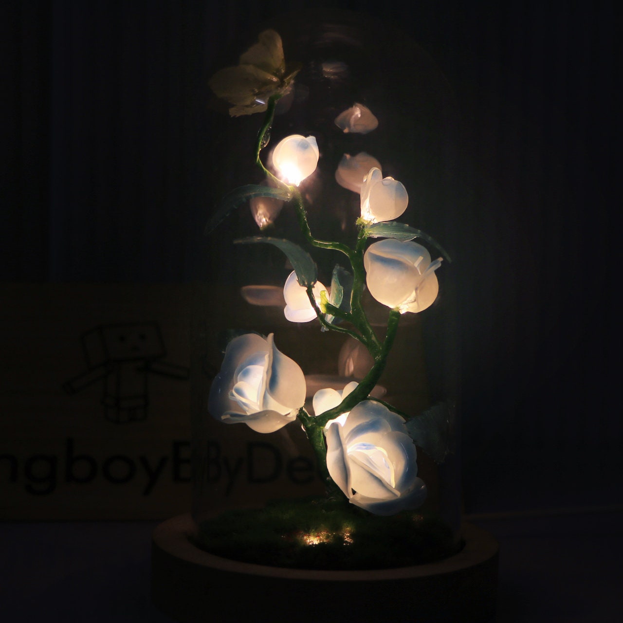 Blue Rose Night Light