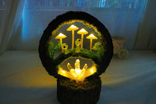 Pastoral Princess Ghost Crystal Mushroom Birthday Gift