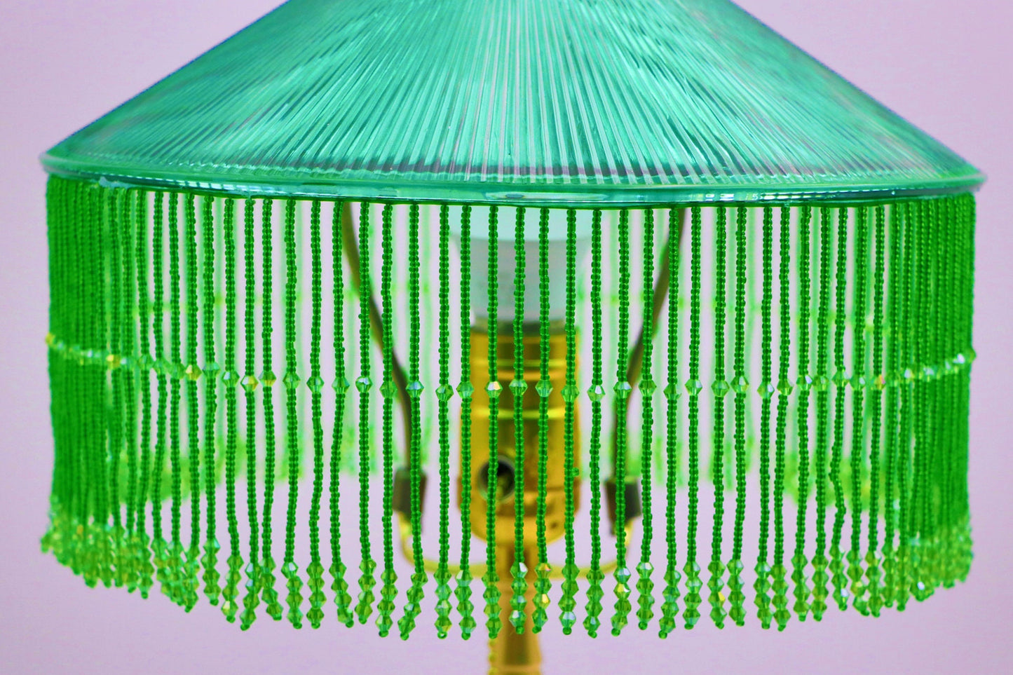 Emerald green reading lamp