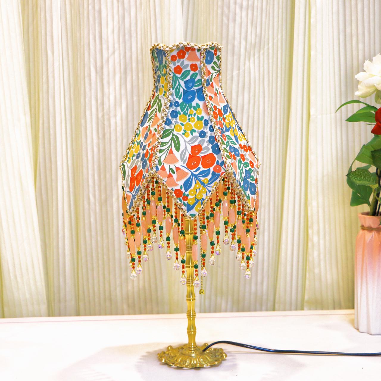 Vintage Country Floral Housewarming Gift Lamp